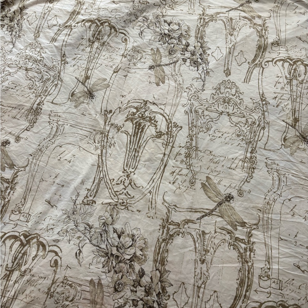 Pottery Barn Multicolor Butterfly and Floral Duvet Cover - Picture 2 of 4
